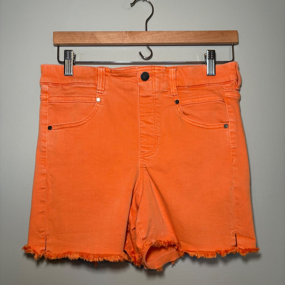 Liverpool Los Angeles The Short Tan Orange Frayed Hem Shorts 8/29 Jorts